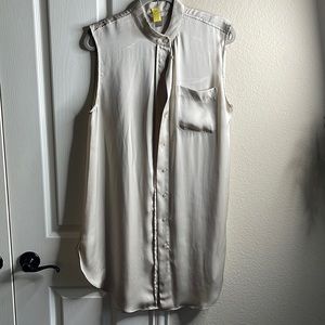 Silk T-shirt dress